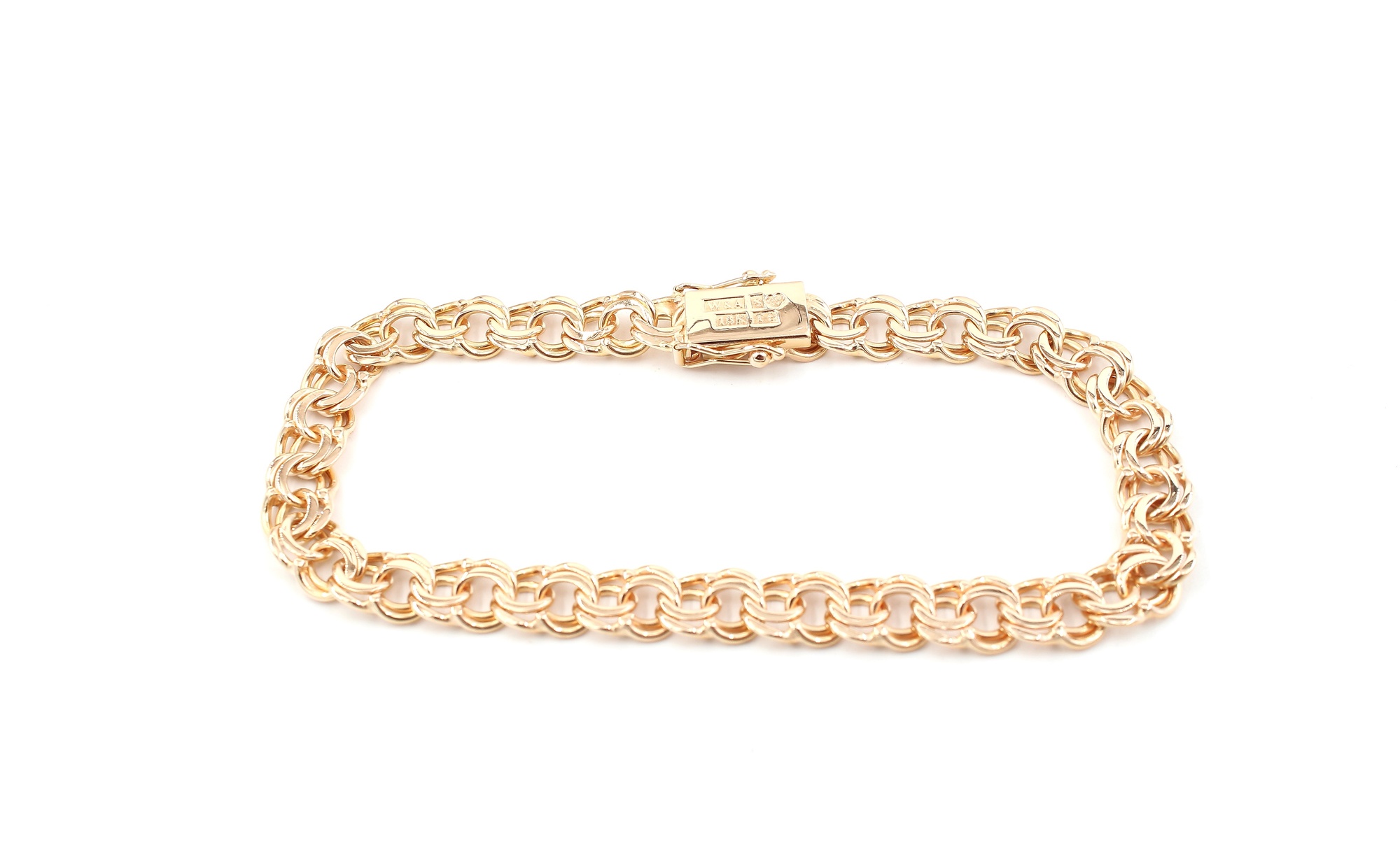 Bismarck armband i 18k guld .Vikt 15,3 g