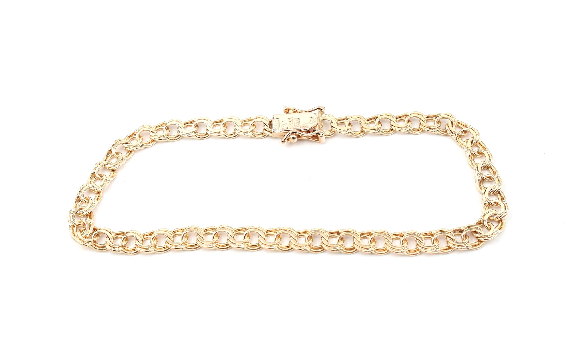 Bismarck armband i 18k guld .Vikt 7,5 g
